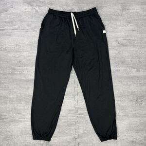 Vuori Boyfriend Jogger Pants Womens Size M Charcoal Black VW457 Preppy Comfort